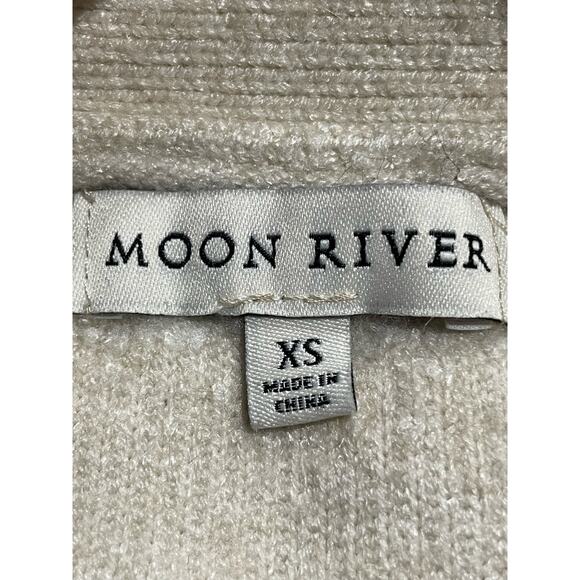 Moon River Oversized Button Up Sweater Womens Size Xs Cardigan Chunky Oatmeal - Picture 5 of 11